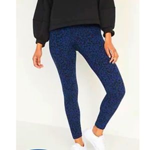 High-Waisted Fleece-Lined Ankle Leggings - NEW
